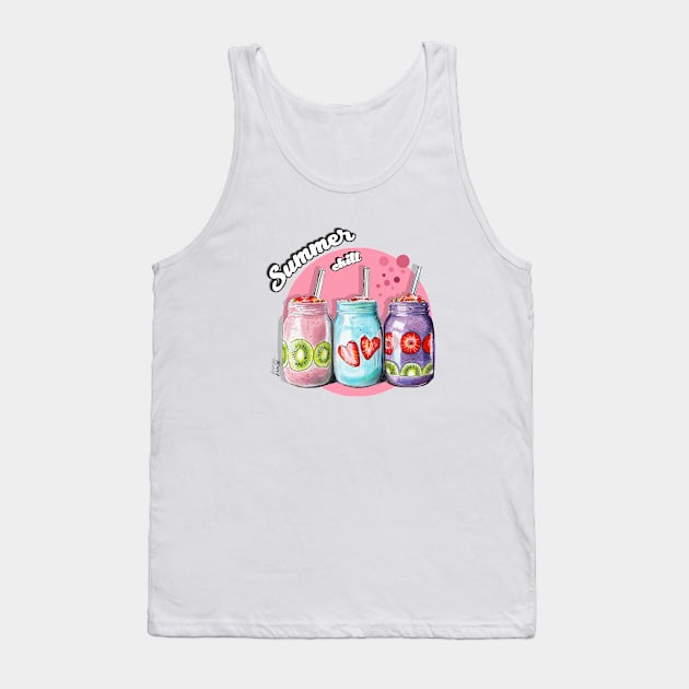 Summer chill Tank Top by Viktoria Love Art